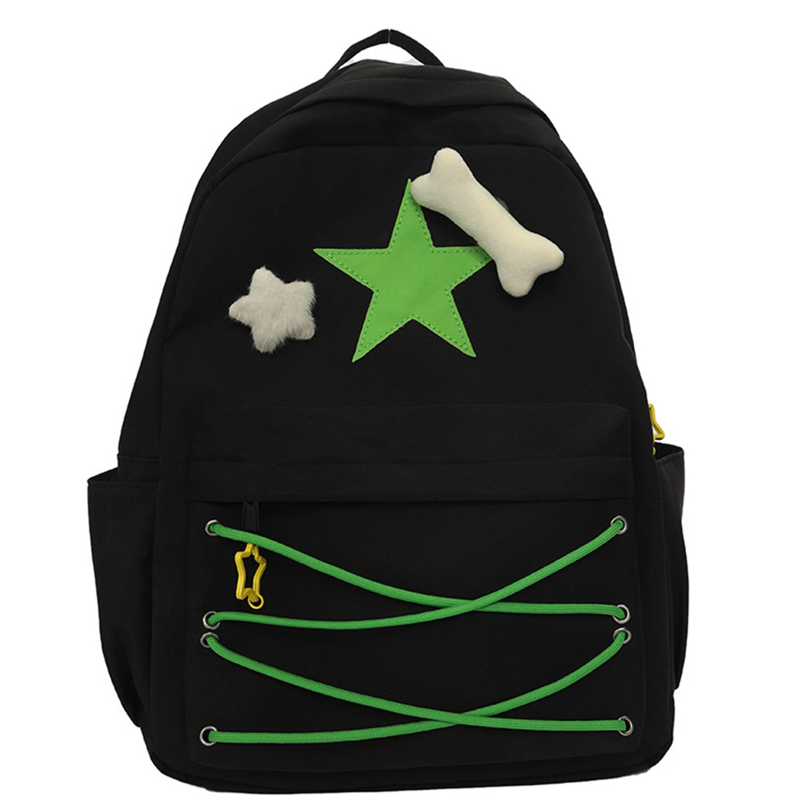 

Рюкзак Шкільна сумка Модні книжкові рюкзаки для дівчинки Універсальний рюкзак Сумка на плече з подвійним ременем Сумка Дорожня сумка зелений