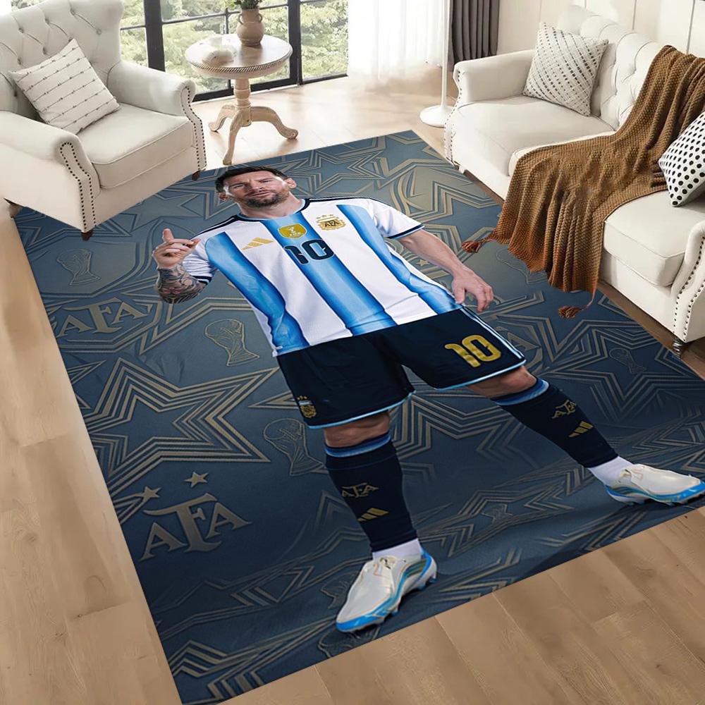 Messi 37 Carpet Perfect for Outdoor Balcony Playrooms Kitchen Antislip Carpet Anime Office Decor Perfect Gift for Valentine's Wedding Birthday