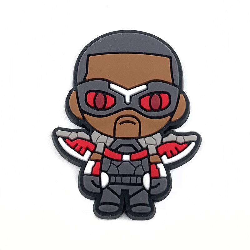 Marvel Series Croc Shoe Charms: Removable PVC Buckles for Holey Shoes