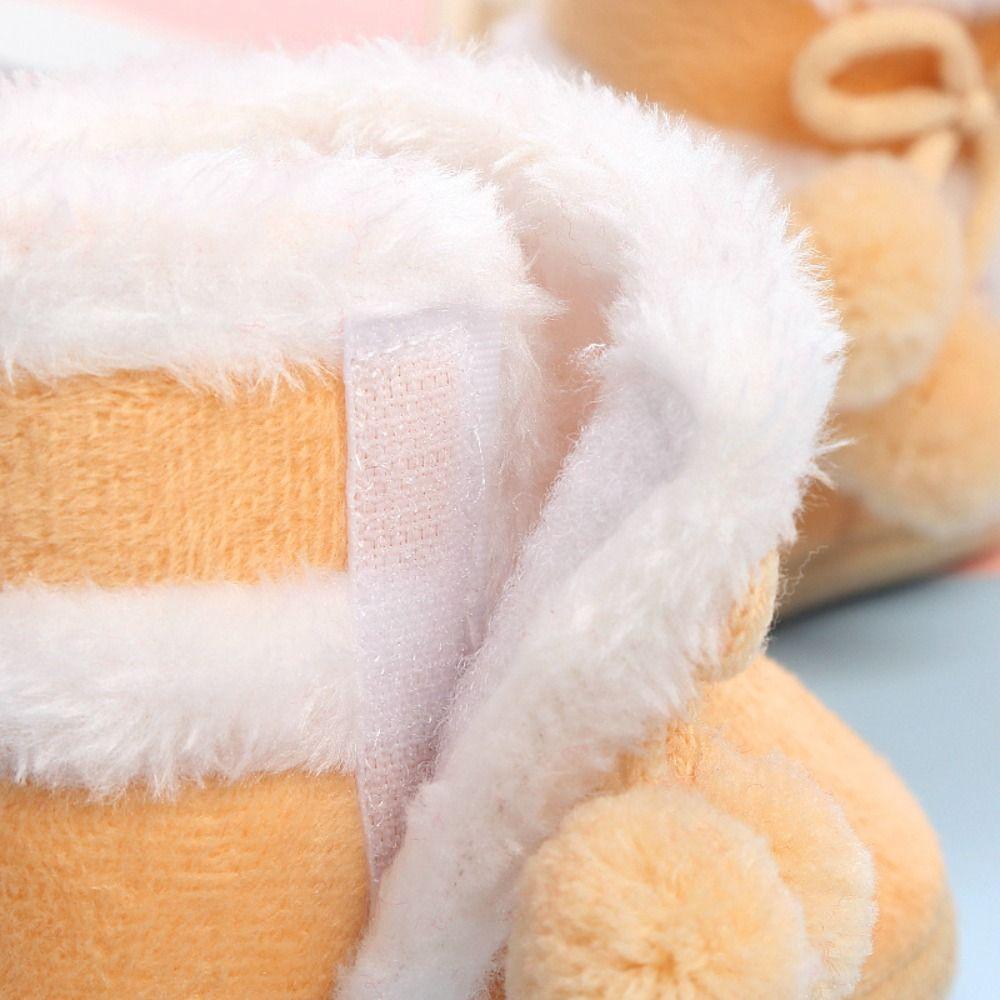 Fleece Toddler Snow Boots Warm Baby Footwear Durable Infant First Walking Shoes  Winter