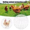 Ball Shaped Movable Chicken House Rollable Poultry Enclosure Round Hutch Plastic Chicken Rolling Cage for Chicks Rabbits Birds