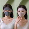 Traceless UPF50+ Sunscreen Mask Breathable Face Sun Protection Ice Silk Face Clothing  Travel
