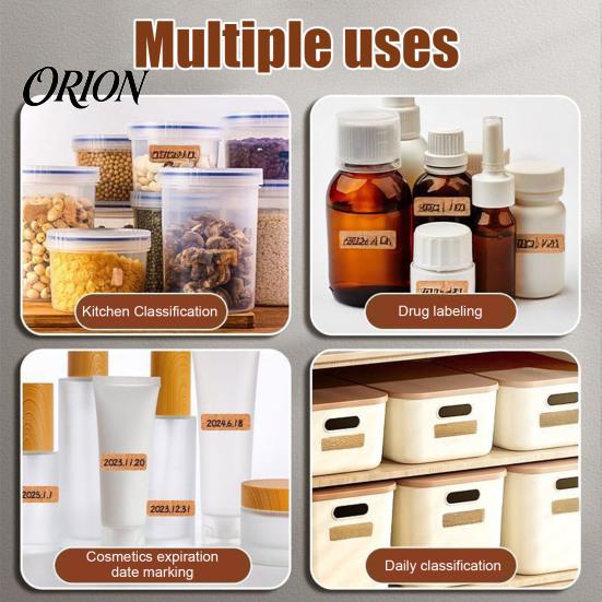 Multi Piece Cork Label Set Self-Adhesive Labels, Waterproof Stickers with Retro Wood Texture, Texture Removable Writable Tags for Jars And Storage