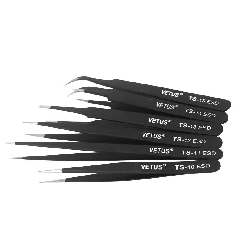 Anti-static Stainless Steel Tweezer Set