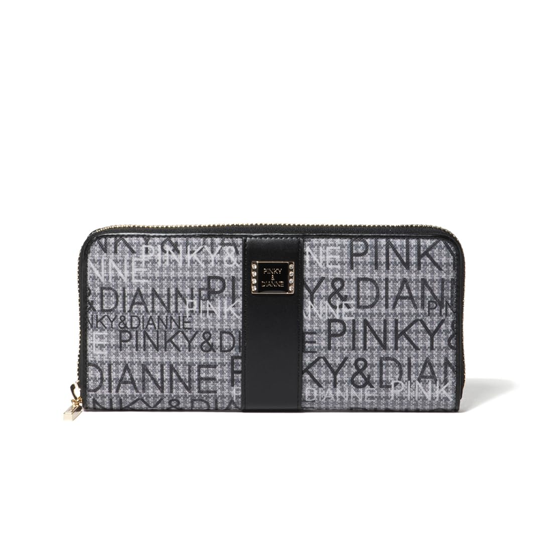

Pinky Diane Round Zip Long Wallet Tweed Feminine Storage PDLWGAT4 Black & [Mixed Tweed] Women s чорний