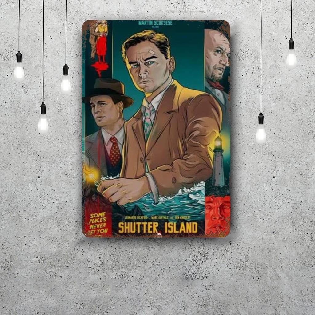 shutter island Metal Signs wall decor Vintage Tin Signs Captain Metal Poster Decor for Bar Pub Club Wall Decoration