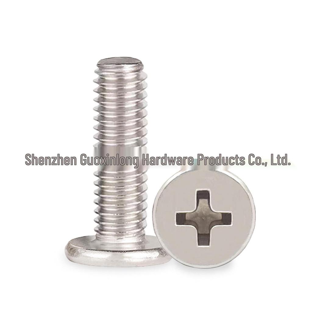 304 Stainless Steel Enlarged Flat Head Cross Machine Screw M4/M5 – Various Lengths