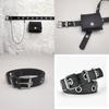 Trendy Punk Style Jk Uniform Accessories Complete Set With Versatile Pu Waist Belt And Chain
