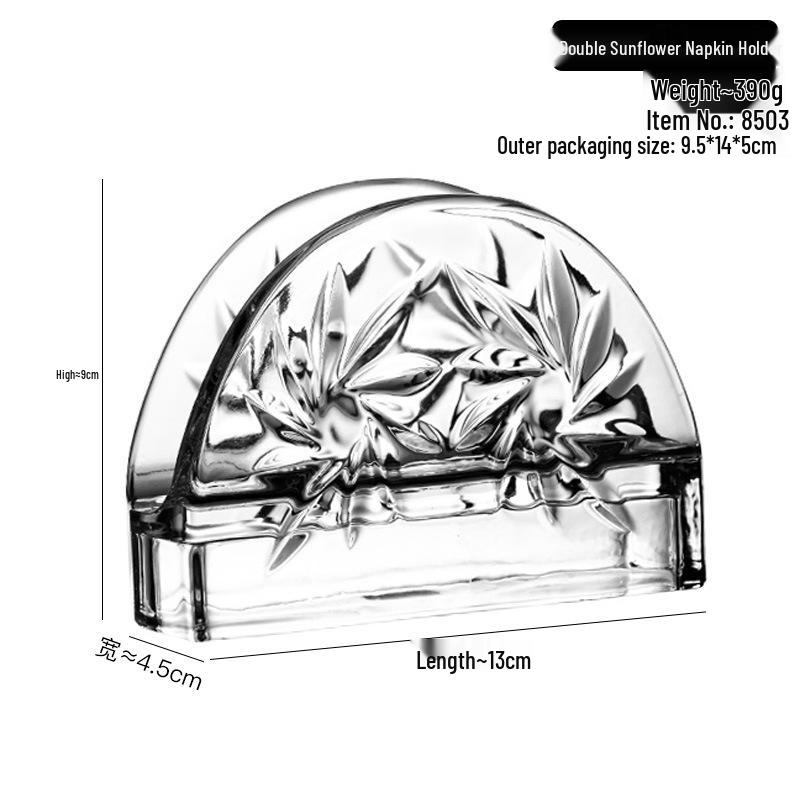 European Style Iron Napkin Holder - Square Stand for Restaurant and Hotel Countertops