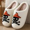 Slippers cotton slippers women winter christmas halloween cotton mop indoor home plush warm cotton slippers