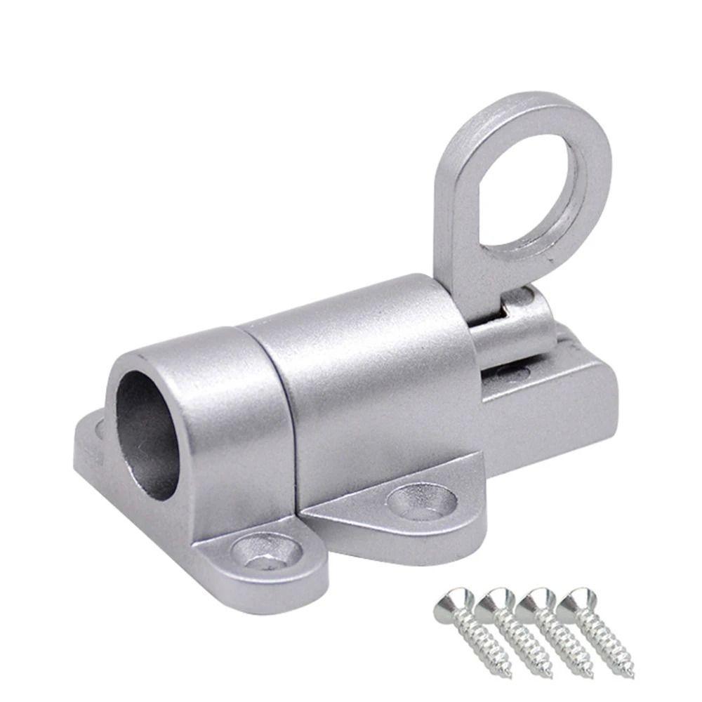 5 Pcs Automatic Spring Door Bolt Lock Aluminum Zinc Zinc Alloy Lock Buckle Window Gate Security  Windows