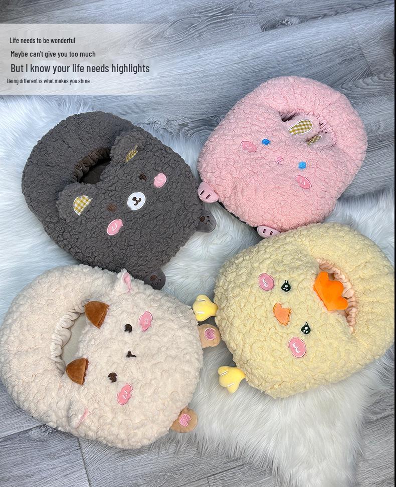 Vinteruppvärmd fotvärmardyna för flickor - Uppladdningsbar varmvattenflaska täcke