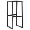 Bar Stool Set 2 pcs Black 38 x 38 x 80 cm Powder Coated Steel