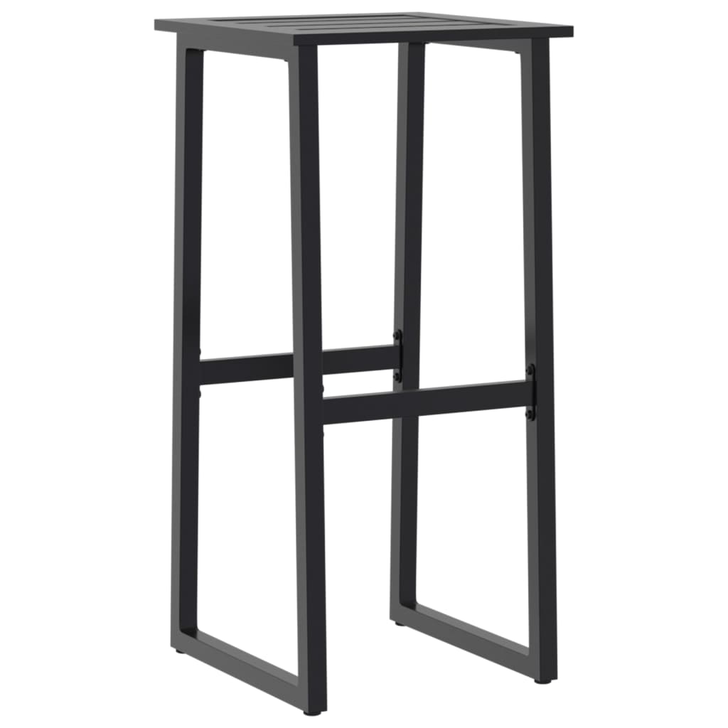 Bar Stool Set 2 pcs Black 38 x 38 x 80 cm Powder Coated Steel