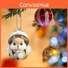 Squirrel Acrylic Car Hanging Ornament Gift For Couples Car Interior Decoration