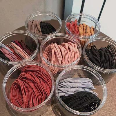 Fasce per capelli elastiche in stile coreano, in confezione: 20 Elastici di Gomma Pratici e Basici per Donna