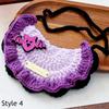 Halloween Pet Collar Handmade Crochet Knitted Cat Dog Collar Cute Adjustable Soft Costume Accessories For Small Dogs Cats