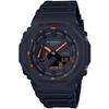 Casio G-Shock GA-2100-1A4ER Quartz Watch Men's Black Orange Neon Accents