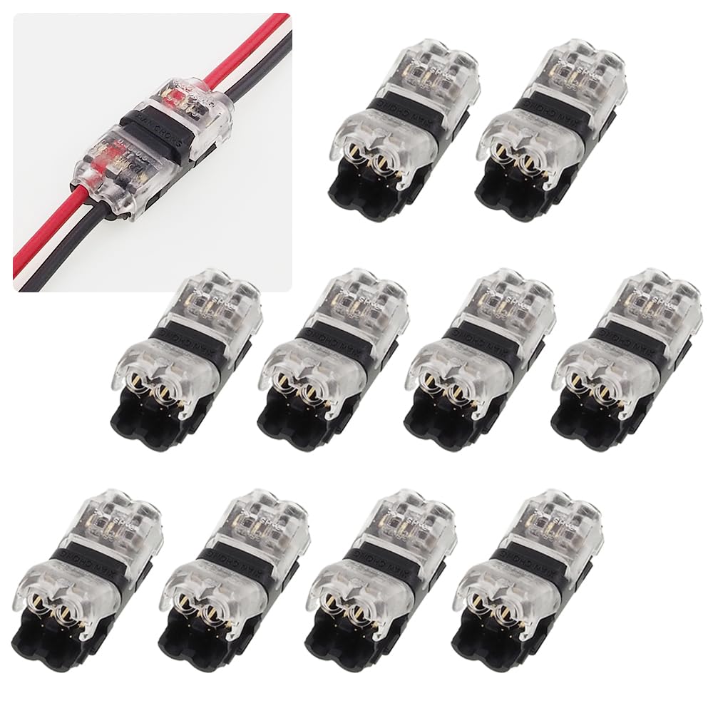 SEEK products Wiring Connector, 10 Pieces, One-Touch Wiring Connector, 2
