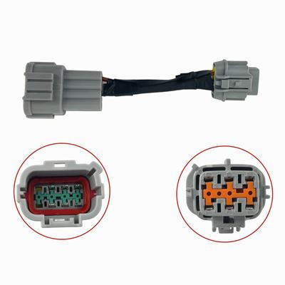 Lot de 2 connecteurs de feux antibrouillard pour voiture 350z 2003+, câblage HID 8 à halogène 6, adaptateur de conversion de faisceau de câbles de phares