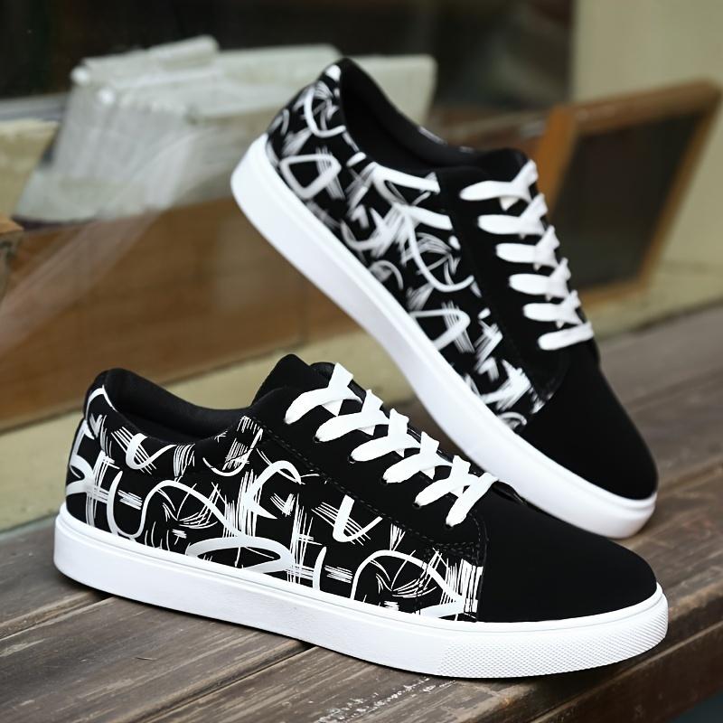 Men'S Stylish Low-Top Skate Shoes with a Street Fashion Vibe, Featuring Comfortable, Non-Slip Laces, Perfect for Outdoor Activities