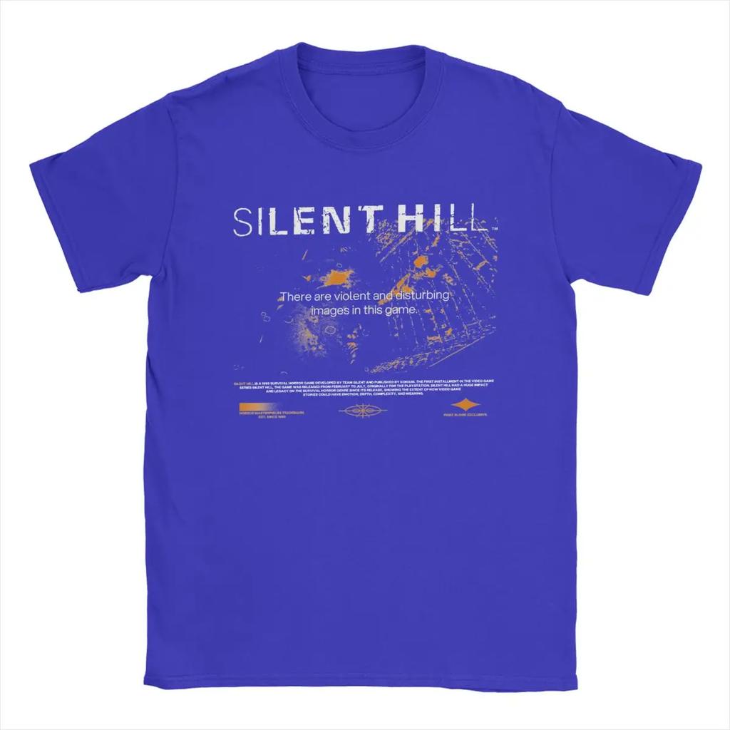 Lustiges Silent Hill T-Shirt Herren Rundhals Baumwoll-T-Shirt Kurzarm T-Shirt Sommer Tops