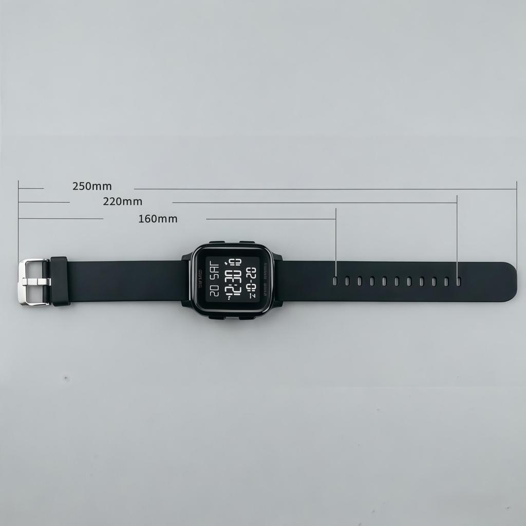 Men's Digital Watch SKMEI Square 50M Waterproof Sports 1858
