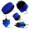 5 sztuk wiertarki szczotka zestaw nasadek do szorowania elektrycznego czyszczenie wnętrza samochodu szczotki szczegółowe