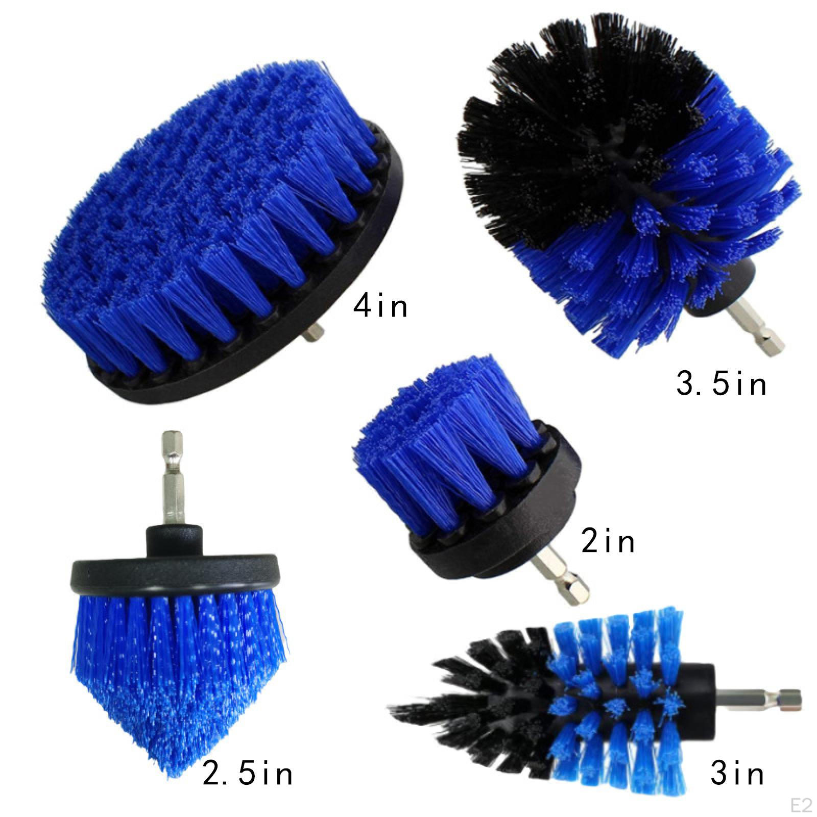 5 шт. Набор насадок для сверлильных щеток Мощный скребок для чистки салона автомобиля — фото 2