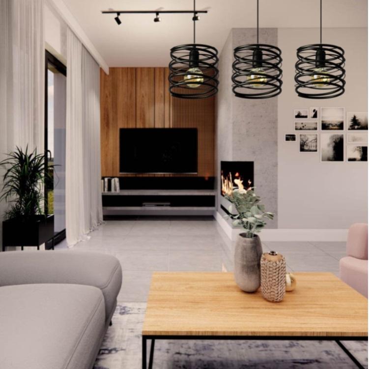 Nowoczesne Lampy Wiszące Loft Spring  2786/Z-B-3
