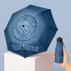 Manchester City Manual Five Fold 8 Rib Umbrella Support Custom Text, Lightweight Travel Umbrella