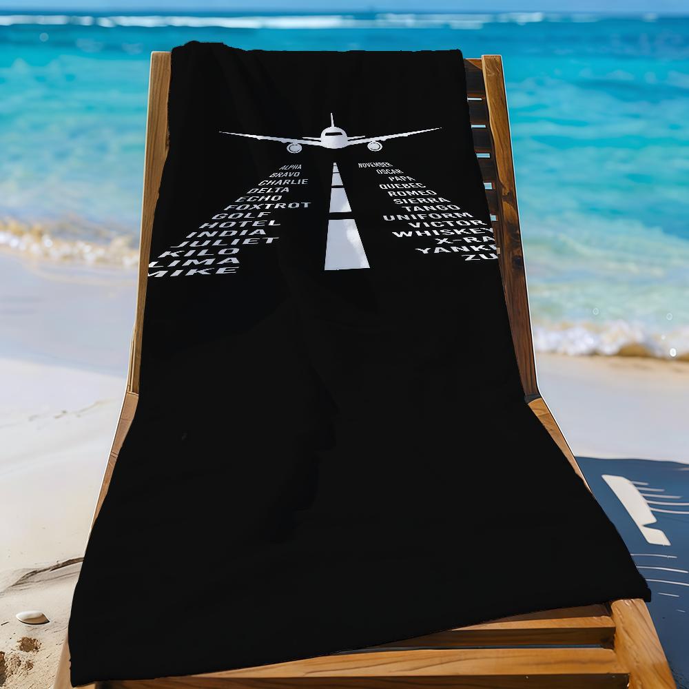 Flugzeugpilot Aviator Liebhaber Handtuch Sport Schnelltrocknend Reise Campingausrüstung Sandfest Weich Leicht Großes Strandtuch