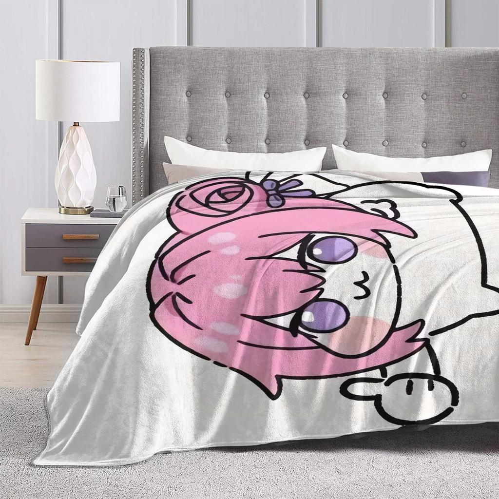 Cute Fanart N-Nikke DORO Flannel Blanket Winter  Soft Warm Throw Blanket for Girls Boys Living Room Graphic Bedspread Bed Cover