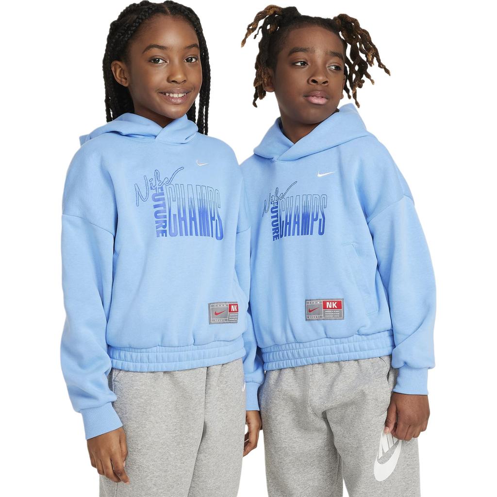Nike Kids' Apparel Pullover Fleece Hoodie Sweatshirt Blue Kids' FN8355-412