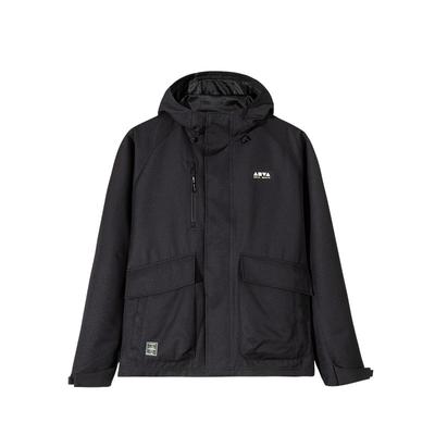 Anta Lifestyle Series Solid Color Zipper Hooded Comfortable Breathable Versatile Jacket Unisex Jacket Black 172518603-4