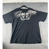 Vintage Seek And Destroy Skull Graphic T-Shirt Black Mall Goth Angel Demon Tee