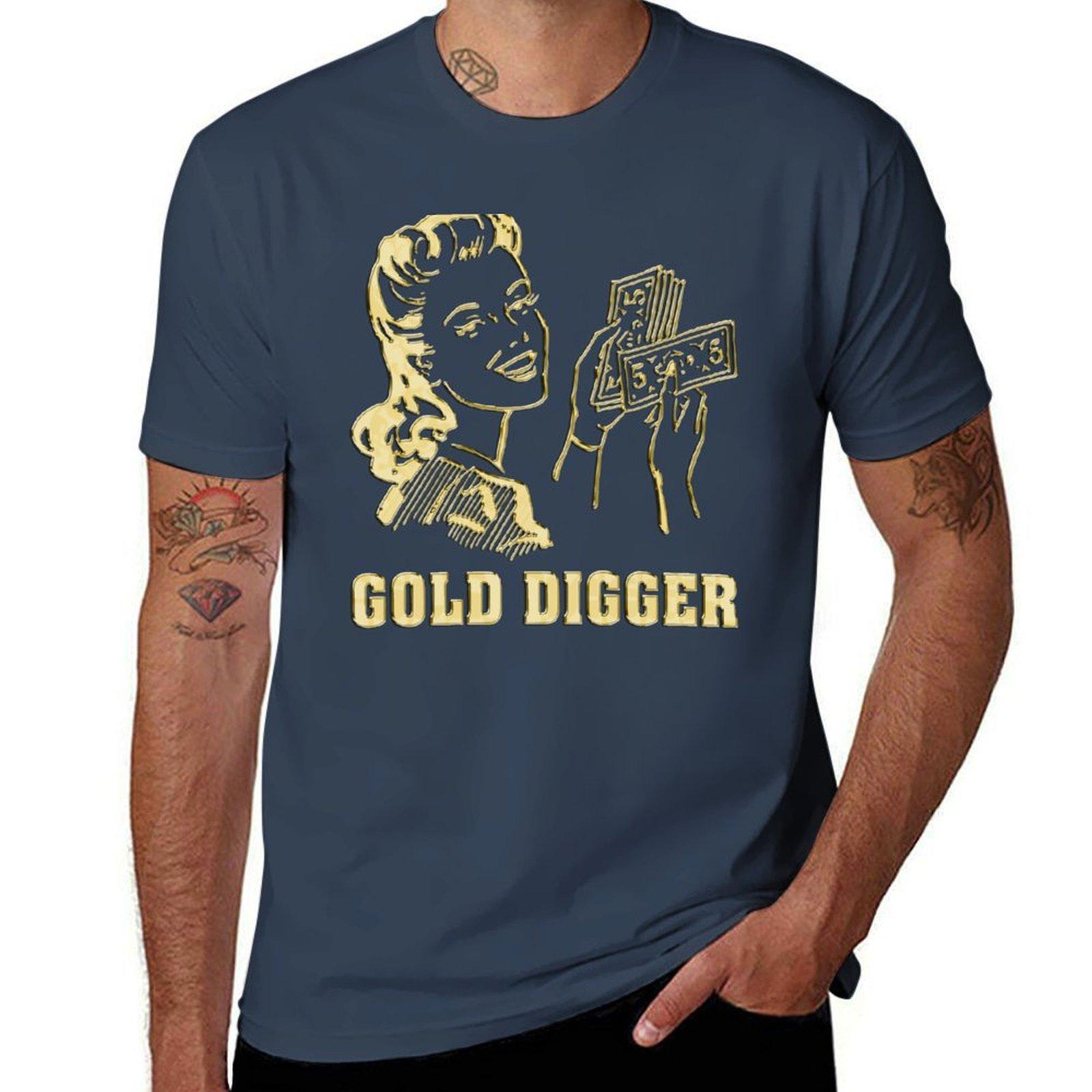 Gold Digger Tshirt Trendy Pattern Tshirt For Unisex S
