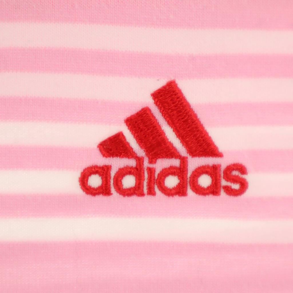 Adidas Border Golf Short Sleeve Half Zip Shirt M Pink Men's Used