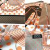 Used HERMES Hermes Carre 70 Scarf Clic-Clac a Pois Click Clack Dot Vintage Silk aq13086