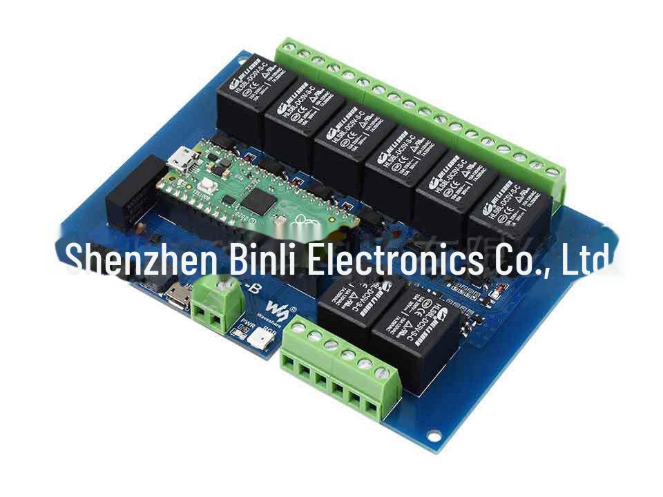 8-Channel Industrial Relay Expansion Board for Raspberry Pi Pico