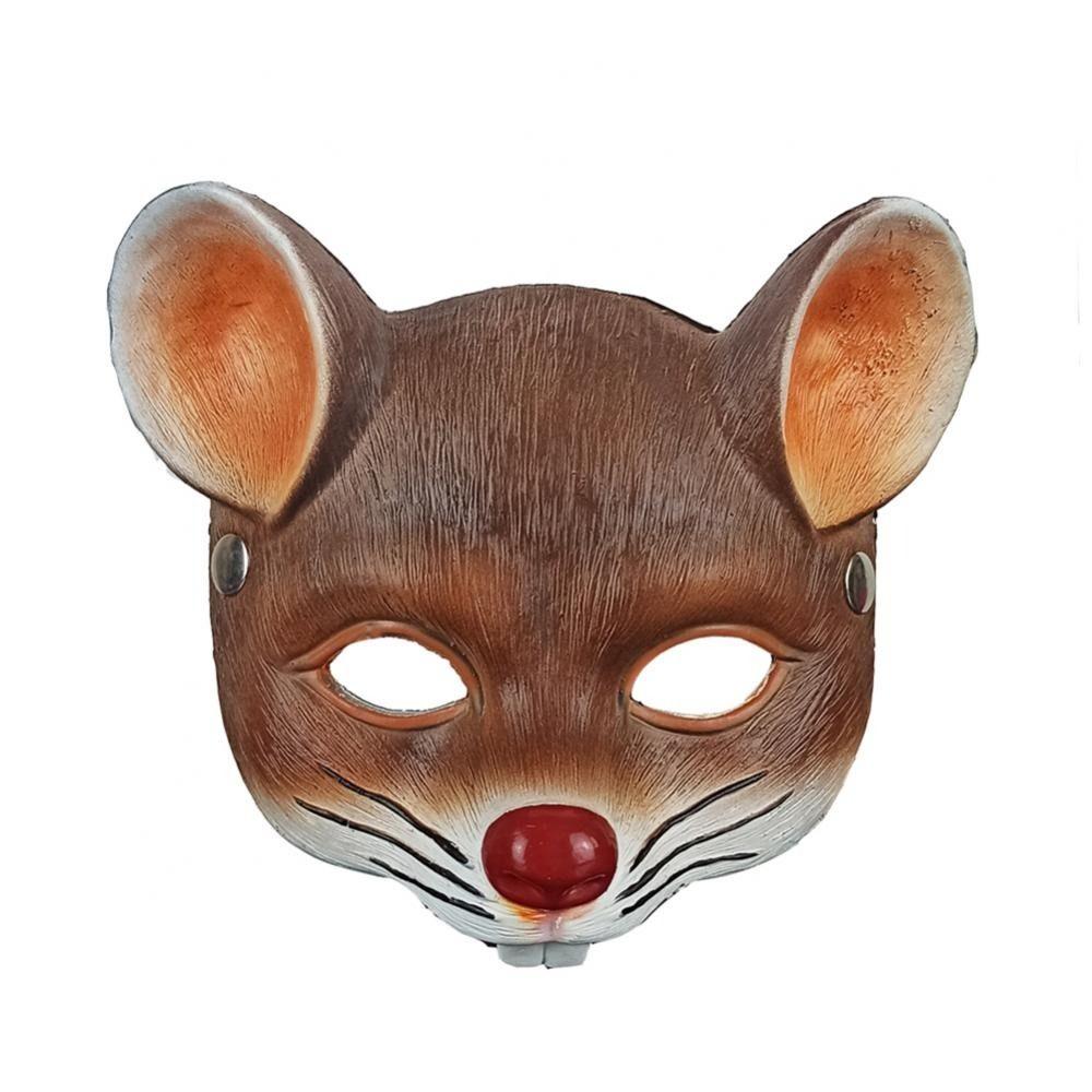 For Women Men Cosplay Accessory Halloween Masks Half Face Mask Mouse Face Cover 3D Animal Mask