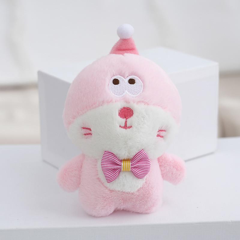 Colorful Plush Cat Keychain Adorable Mini Doll Much Loved Backpack Charm Accessory