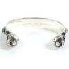 Gran Brazalete GUCCI Cabeza de Gato Doble G Le Marche des Merveilles Plata Turquesa Rojo Usado