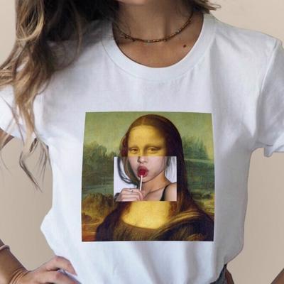 Mona Lisa Hip Hop Summer T Shirt Women Friend T Shirt Harajuku