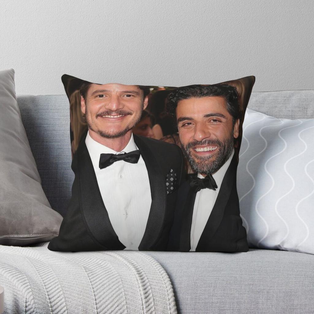 Oscar Isaac Pedro Pascal Square Pillowcase Polyester Linen Velvet Creative Zip Decor Throw Pillow Case Sofa Cushion Cover