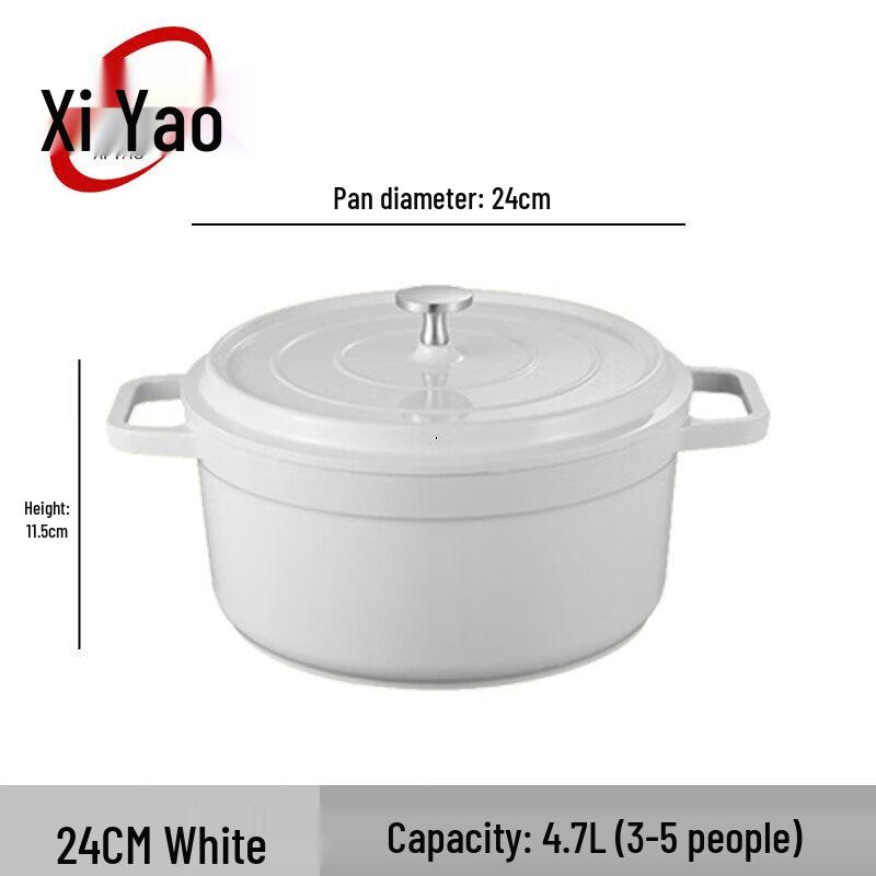 Xiyao 24cm Enamel Non-stick Soup Pot