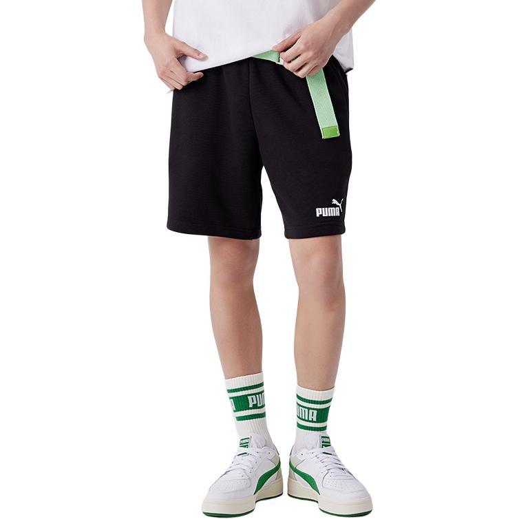 Puma Logo Essentials Sweat Shorts 'Black' Men's 685595-01