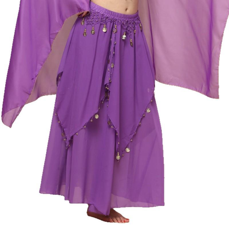 Břišní tanec Šifonová swingová sukně - Indický tanec Tréninkový a vystupovací kostým