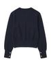 XOX (Women) Essential Round Crop Knit [Navy]