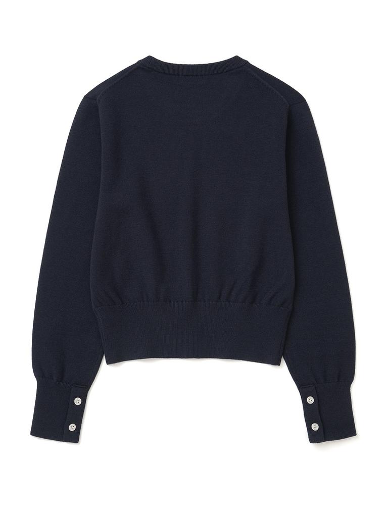 XOX (Women) Essential Round Crop Knit [Navy]